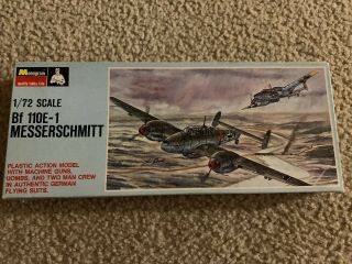 Monogram 1/72 Messerschmitt Bf110e - 1 Model Kit