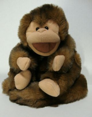 Folkmanis Folktails Monkey Hand Puppet Full Body Plush Stuffed 10 " Tail 14 "