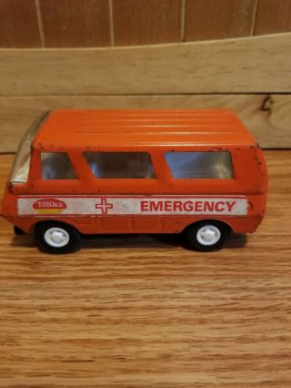 Vintage Tonka Pressed Steel Emergency Van,  1970 