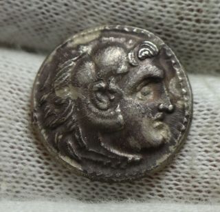 Ancient Greek Silver Alexander The Great Drachm Coin