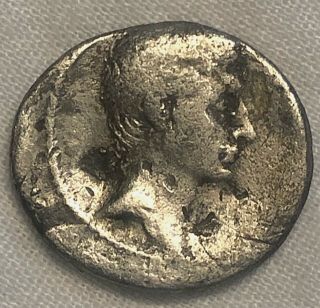 Octavian Augustus 32/1bc Ancient Roman Silver Denarius Caesar Divi Pax 3.  33g