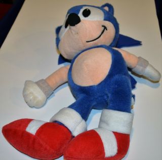 1993 Sonic The Hedgehog 12 " Plush Stuffed Toy Vintage Sega Caltoy