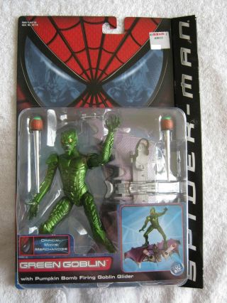 Green Goblin Action Figure,  Spider - Man 1 Movie Tie - In,  Toy Biz,  2002,  Series 2
