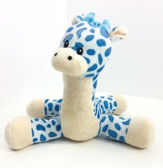 Beverly Hills Teddy Bear Company Stuffed Animal Plush Giraffe Blue Polka - Dots