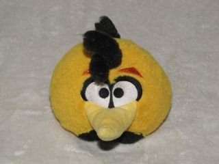 Angry Birds No Sound 5 " Plush Yellow Orange Bubbles Bird Rovio