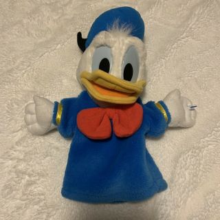 Disney Mattel Donald Duck Hand Puppet Plush Soft 12 "