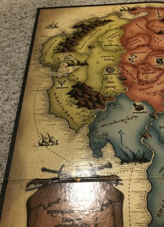 Lord of the Rings Risk Trilogy Edition Replacement Game BOARD Only 2