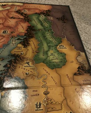 Lord of the Rings Risk Trilogy Edition Replacement Game BOARD Only 3