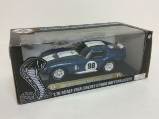 1965 Shelby Cobra Daytona Coupe 98 Blue 1/18 Diecast Shelby Collectibles