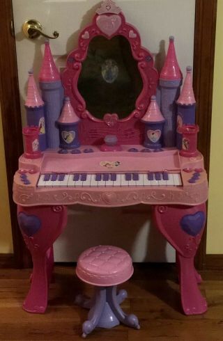 Disney Princess Piano Keyboard Musical Vanity Beauty Salon Interactive Girls Toy 2