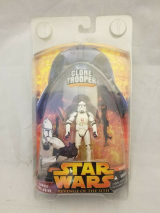 Star Wars Target Exclusive Clone Trooper Action Figure Revenge Of The Sith 2005