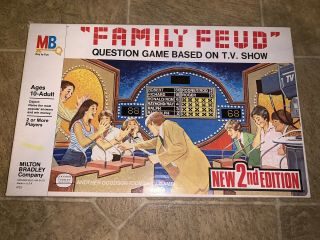 Vintage Family Feud Board Game 1977 2nd Edition Milton Bradley