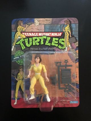 Teenage Mutant Ninja Turtles Tmnt 1988 April O’neil Moc Unpunched 10 Back