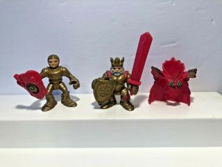 Imaginext Great Adventures Gold King Knight Red Weapons Castle Shield Sword Fp