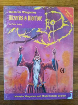 Rules For Wargames Wizards & Warfare By Peter Iriving 1978