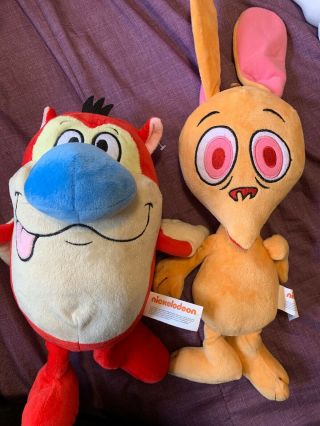 2018 Nickelodeon Ren And Stimpy Stuffed Animal Plushes