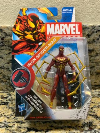 Marvel Universe 3.  75 " Iron Spider - Man Action Figure Avengers Carded