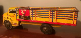 Marx Lumar Toy Dodge Cab Private 1411 - 8 Coca - Cola Delivery Truck 50s Rare