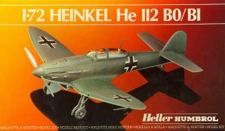1/72 Heller Models Heinkel He - 112b German Wwii Fighter