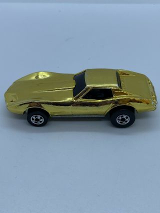 Vintage Hot Wheels Blackwall Gold Plated ‘76 Corvette Stingray 1975 Malaysia