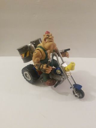 1993 Biker Mice From Mars Grease Pit Figure & Grunge Cycle