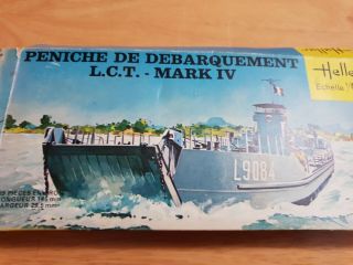 Heller 1/400 Scale Peniche De Debarquement Lct - French Landing Craft