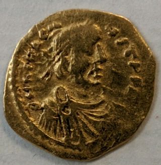 Byzantine Gold Coin Tremissis Heraclitus 610 - 641 Ad.
