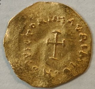 Byzantine Gold Coin Tremissis Maurice Tiberius 582 - 602 AD 2