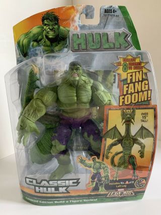 Hasbro Marvel Legends Classic Hulk 6 " Figure Fin Fang Foom Wave