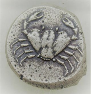 Ancient Greek Ar Silver Stater Agracas Sicily Crab And Eagle