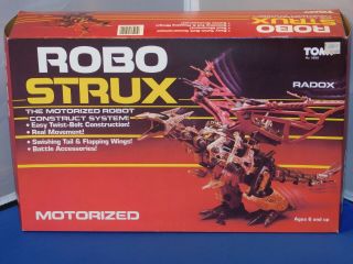 Vintage 1985 Tomy Robo Strux Radox Motorized Robot Model Kit Nmisb