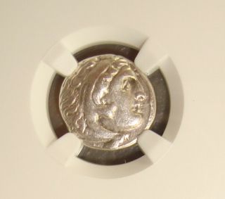 336 - 323 Bc Alexander Iii,  The Great Ancient Greek Silver Drachm Ngc Choice F