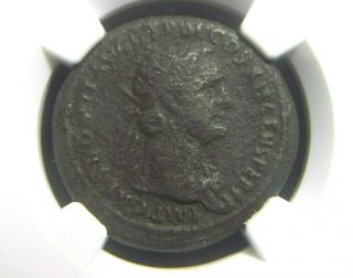 Authentic Ae Dupondius Of Roman Emperor Domitian,  86 - 96 Ad Ngc Certified 1010