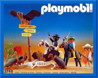 Vtg Playmobil 3748 Bandits Indians Cowboys Civil War Soldiers Boy Girl