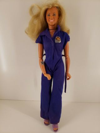 Vintage 1974 Bionic Woman Toy Doll Action Figure 12 " Tall Kenner General Mills