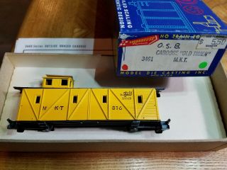 Ho Scale Train Kit W/box Roundhouse M - K - T Mkt Caboose Yellow The Katy Old Timer