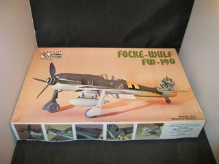 Minicraft Hasegawa Focke Wulf Fw 190 1:32 Scale Open Kit 1060 Kit Lqqk