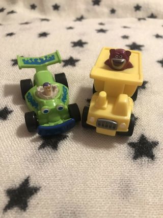 Toy Story 3 Fisher - Price Spiral Speedway Race - Car Racers Buzz Lightyear & Lotso