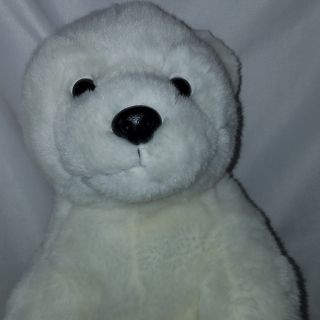 Noahs Ark Animal Workshop Polar Bear Plush Stuffed Animal White Teddy Bear 13 "