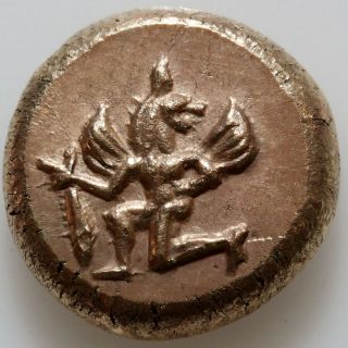 Ancient Greek Gold Electrum Coin Circa 300 Bc - Uncertain