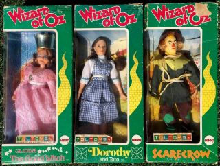 Toltoys Mego Wizard Of Oz.  3 Action Figures Mib 1974