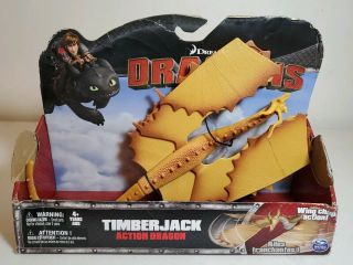 Timberjack Action Dragon With Wing Chop Action - Dreamworks Dragons