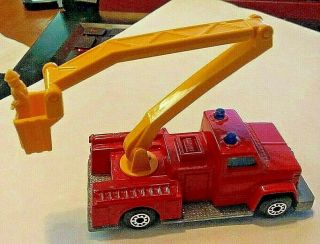 Vintage Matchbox 13 Snorkel Red Fire Engine Truck Firefighter Diecast 1:64