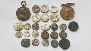 Ancient Coin Joblot Coins Greek Islamic Mughal Medal Sikh Shahi Indo Greek