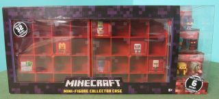 Minecraft Mini Figure Nether Collector Red Case Dwv91 W Mini Figs