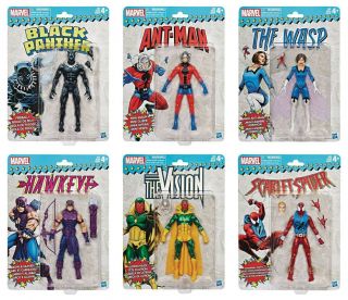 Marvel Legends Vintage (retro) Series 2 Set Of 6 Action Figures