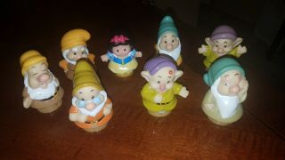 Fisher Price Little People Disney Snow White And The Seven Dwarfs Figures