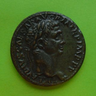 Ancient Roman Nero Claudius Drusus Germanicus Ae Sestertius,  Sesterce Rome