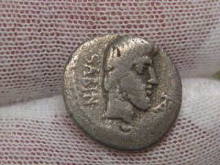 Roman Republic; Before 44 Bc Silver Coin.