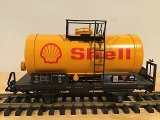 Lgb 4040s G Scale Shell Oil Tank Car,  No Box